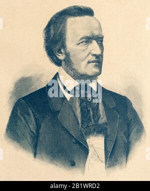 Richard Wagner. German composer & author, 1813-1883 Stock Photo 