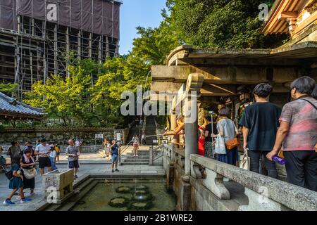 Kyoto, Japan, August 18, 2019 – View of Sannenzaka, a