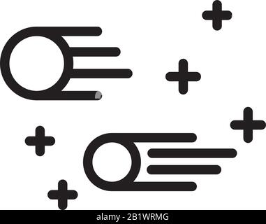 Space and planet icon template black color editable. Space and planet icon symbol Flat vector sign isolated on white background. Simple logo vector il Stock Vector