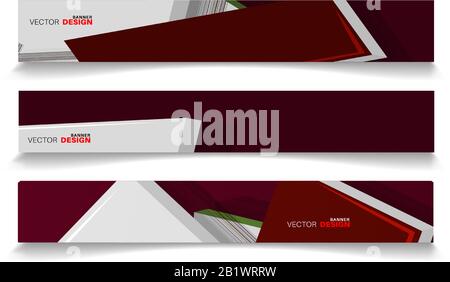 Vector banners arranged for your design, Abstract background illustration. Stock Vector