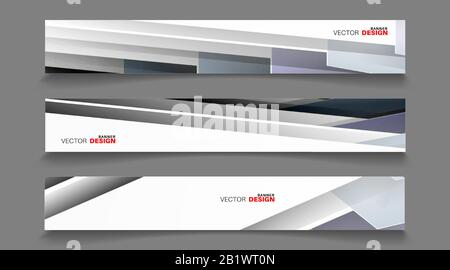 Vector banners arranged for your design, Abstract background illustration. Stock Vector