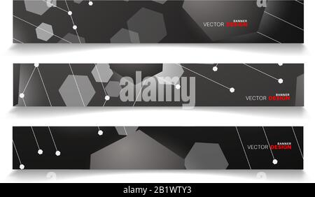 set banner abstract background . vector editable for your design Stock Vector