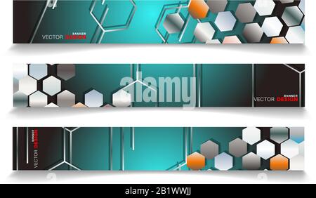 set banner abstract background . vector editable for your design Stock Vector