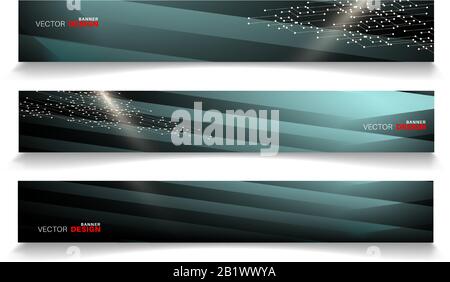 set banner abstract background . vector editable for your design Stock Vector
