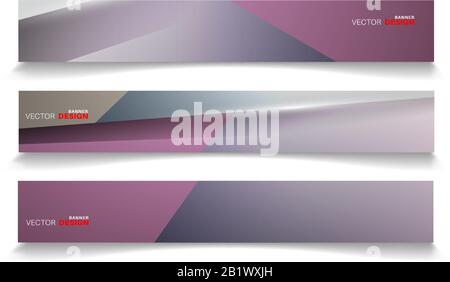 set banner abstract background . vector editable for your design Stock Vector