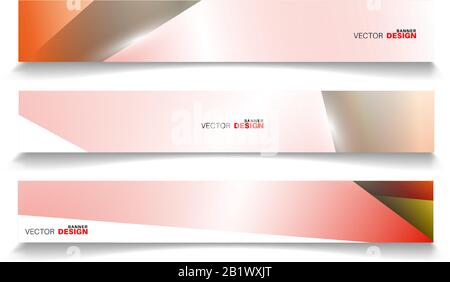 set banner abstract background . vector editable for your design Stock Vector