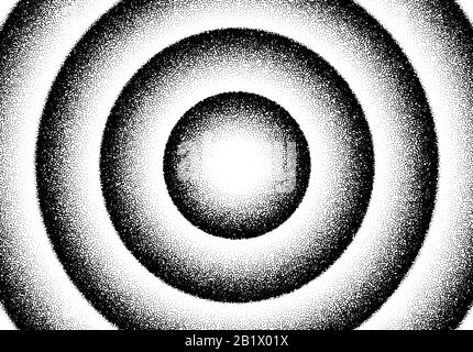Abstract background with layers of scattered dots Stock Vector