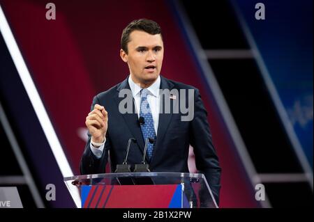 Charlie Kirk, Turning Point USA, speaks during the Conservative ...