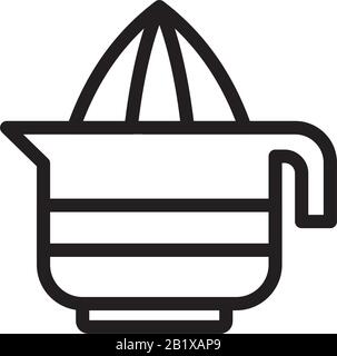 Citrus Juicer icon template black color editable. Citrus Juicer icon symbol Flat vector illustration for graphic and web design. Stock Vector