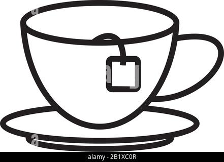 Pouring tea party icon template black color editable. Pouring tea party icon symbol Flat vector illustration for graphic and web design. Stock Vector
