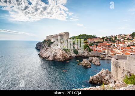 Dalmatian Coast- City tour of Dubrovnik, Croatia Stock Photo