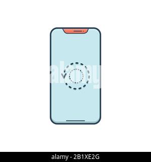 Restart phone icon Stock Vector