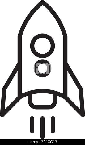 Rocket icon template black color editable. Rocket icon symbol Flat vector illustration for graphic and web design. Stock Vector