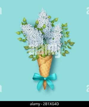 Spring Flowers Bouquet Stock Vector