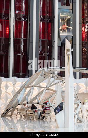 Foyer of Morpheus Hotel in City of Dreams, Macau, China Stock Photo