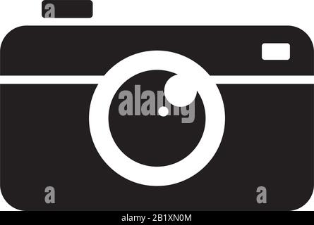 Camera icon template black color editable. Camera icon symbol Flat vector illustration for graphic and web design. Stock Vector