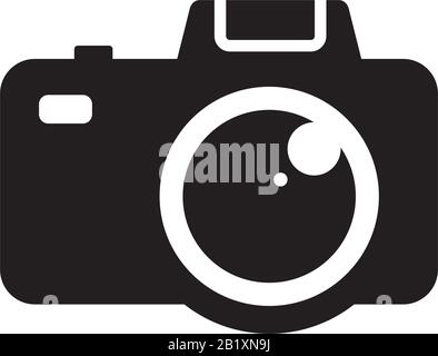 Camera icon template black color editable. Camera icon symbol Flat vector illustration for graphic and web design. Stock Vector