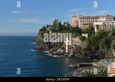 Hotel ´Reid’s Palace´, Estrada Monumental, Funchal, Madeira, Portugal Stock Photo