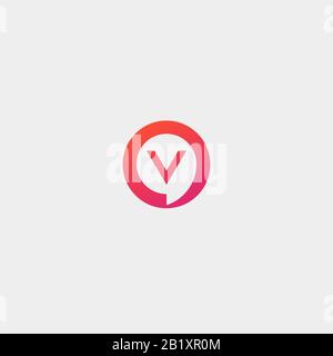 Letter V Chat Logo Design Template Vector Stock Vector