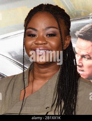 February 27, 2020, Westwood, CA, USA: Hope Olaide Wilson attends Premiere Of Netflix's ''Spenser Confidential'' at the Regency Village Theatre. (Credit Image: © Billy Bennight/ZUMA Wire) Stock Photo