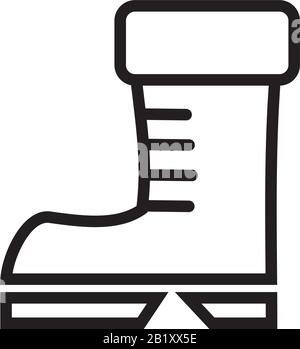 Boots icon template black color editable. Boots icon symbol Flat vector illustration for graphic and web design. Stock Vector