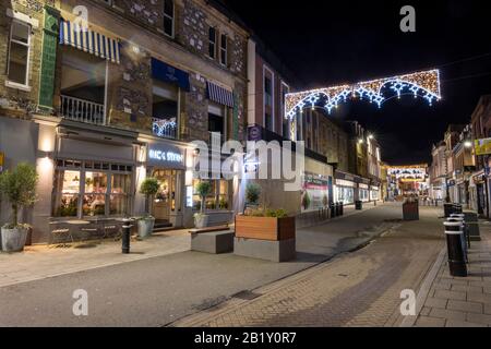 Christmas at Winchester High Street, Winchester, Hampshire, England, UK Stock Photo