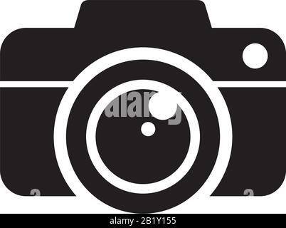 Camera icon template black color editable. Camera icon symbol Flat vector illustration for graphic and web design. Stock Vector