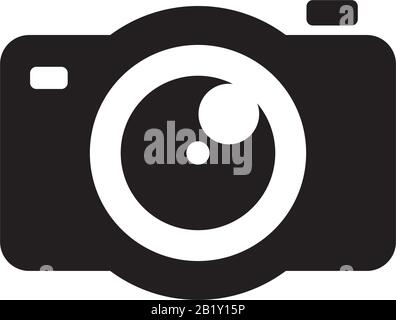 Camera icon template black color editable. Camera icon symbol Flat vector illustration for graphic and web design. Stock Vector