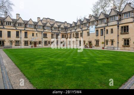 Old Quad at Brasenose College, Oxford, one of the colleges making up Oxford university Stock Photo