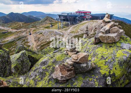 View from Mount Chopok in Low Tatras National Park, Slovakia Stock Photo