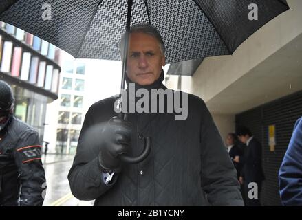 Thomas Kalaris outside the Old Bailey, London, as he and two other former Barclays senior executives, Roger Jenkins and Richard Boath, have been acquitted of fraud over a £4 billion investment deal with Qatar at the height of the banking crisis. Stock Photo