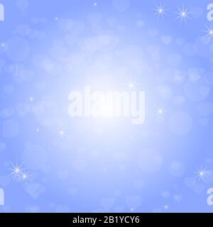 Colorful abstract background with hearts, stars and circles. Simple flat vector illustration Stock Vector