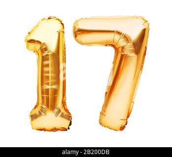 number 17 balloons