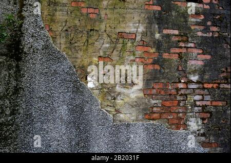 Saltcoats textured wall Stock Photo