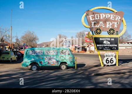 Copper Cart, Seligman, Arizona, USA Stock Photo