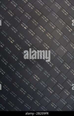 KENNEDY SPACE CENTER, FL, USA - March 24, 2009. Closeup of the space shuttle thermal protection system Stock Photo