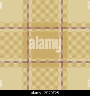 Pixel background vector design. Modern seamless pattern plaid. Square texture fabric. Tartan scottish textile. Beauty color madras ornament. Stock Vector