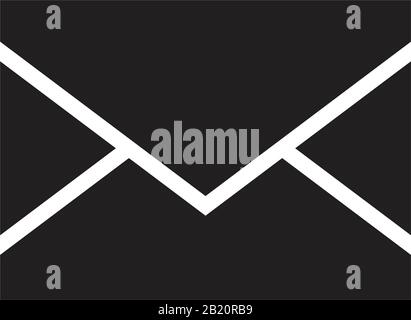 Mail, Email Icon template black color editable. Mail, Email Icon symbol Flat vector illustration for graphic and web design. Stock Vector