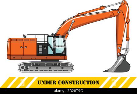 Excavator icon - Excavator machine icon vector Stock Vector Image & Art ...