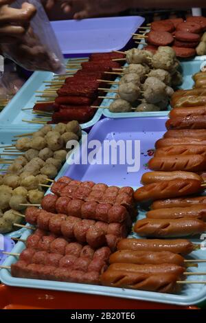 Street food in Hpa-an, Myanmar Stock Photo