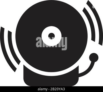 Alarm Icon template black color editable. Alarm Icon symbol Flat vector illustration for graphic and web design. Stock Vector