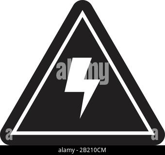 Danger, Warning Icon template black color editable. Danger, Warning Icon symbol Flat vector illustration for graphic and web design. Stock Vector