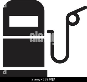 Gas Station Icon template black color editable. Gas Station Icon symbol Flat vector illustration for graphic and web design. Stock Vector