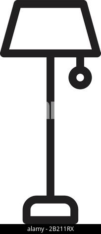 Lamp Icon template black color editable. Lamp Icon symbol Flat vector illustration for graphic and web design. Stock Vector