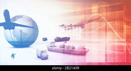 Supply Chain Analytics Software Company as a Concept Stock Photo