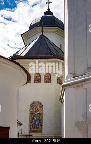 Romanian sacral architecture. Old orthodox church. Romania. Stock Photo