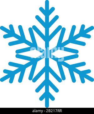 Vector snowflakes Icon template black color editable. Vector snowflakes Icon symbol Flat vector illustration for graphic and web design. Stock Vector