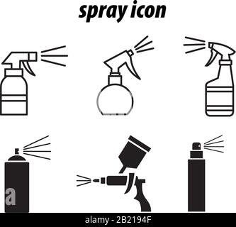 Spray Icon template black color editable. Spray Icon symbol Flat vector illustration for graphic and web design. Stock Vector