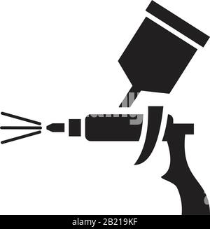 Spray Icon template black color editable. Spray Icon symbol Flat vector illustration for graphic and web design. Stock Vector