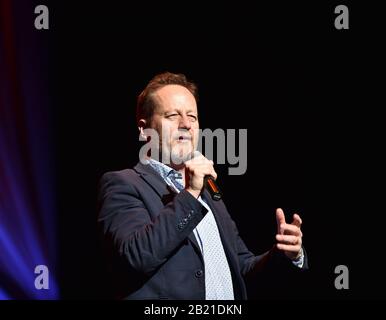 February 27, 2020, Virginia Beach, Virginia, USA: JEFF STILSON brings the laughs to the folks at  the  Sandler Center  in Virginia Beach, Virginia  on 27  February 2020..photo Â©Jeff Moore (Credit Image: © Jeff Moore/ZUMA Wire) Stock Photo